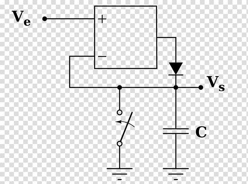 Diode Quasi-peak detector Operational amplifier Electronic circuit, crete transparent background PNG clipart