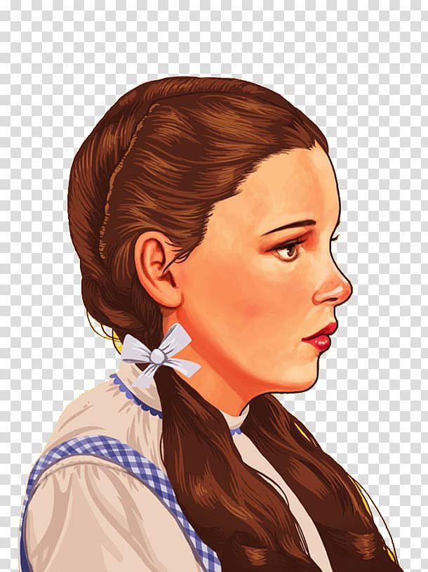 Dorothy Gale The Wizard of Oz Mike Mitchell Artist, Oil painting girl head transparent background PNG clipart
