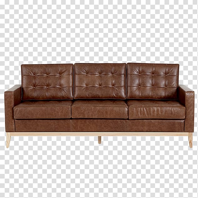 Sofa bed Couch Leather, design transparent background PNG clipart