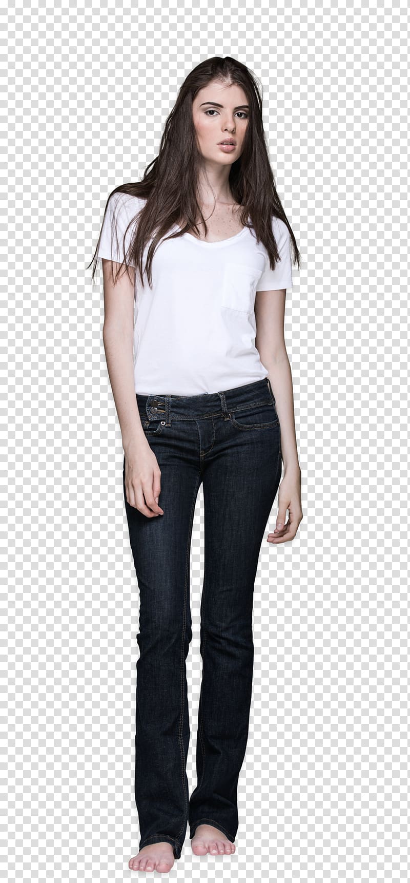 T-shirt White Sleeve Clothing Jeans, women dress transparent background PNG clipart