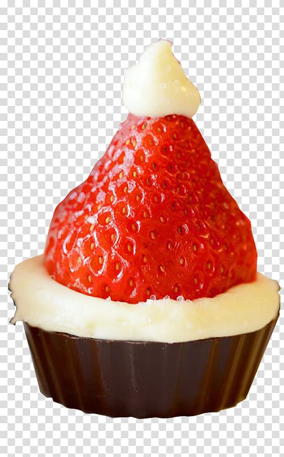 Cheesecake Santa Claus Cupcake Chocolate brownie Cream, Strawberry cake brown sugar transparent background PNG clipart