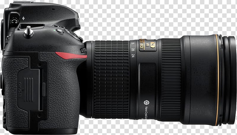 black Nikon DSLR camera, Full-frame digital SLR Camera Back-illuminated sensor Nikon, dslr transparent background PNG clipart