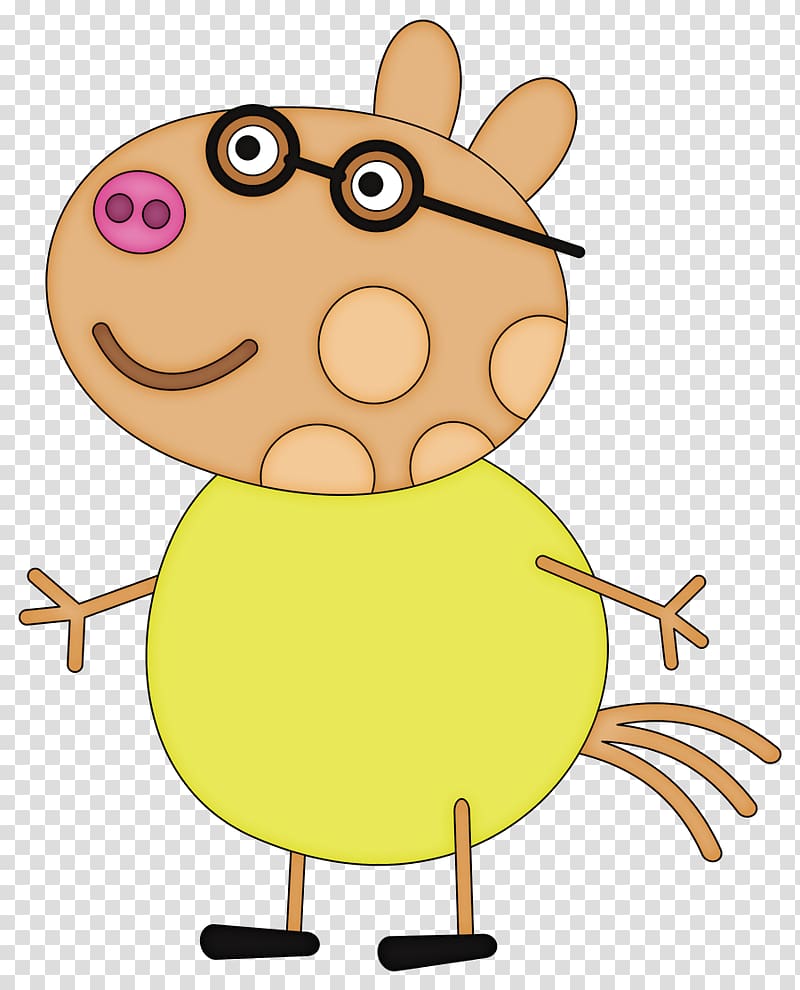 George Pig Character Pony, personajes peppa transparent background PNG clipart