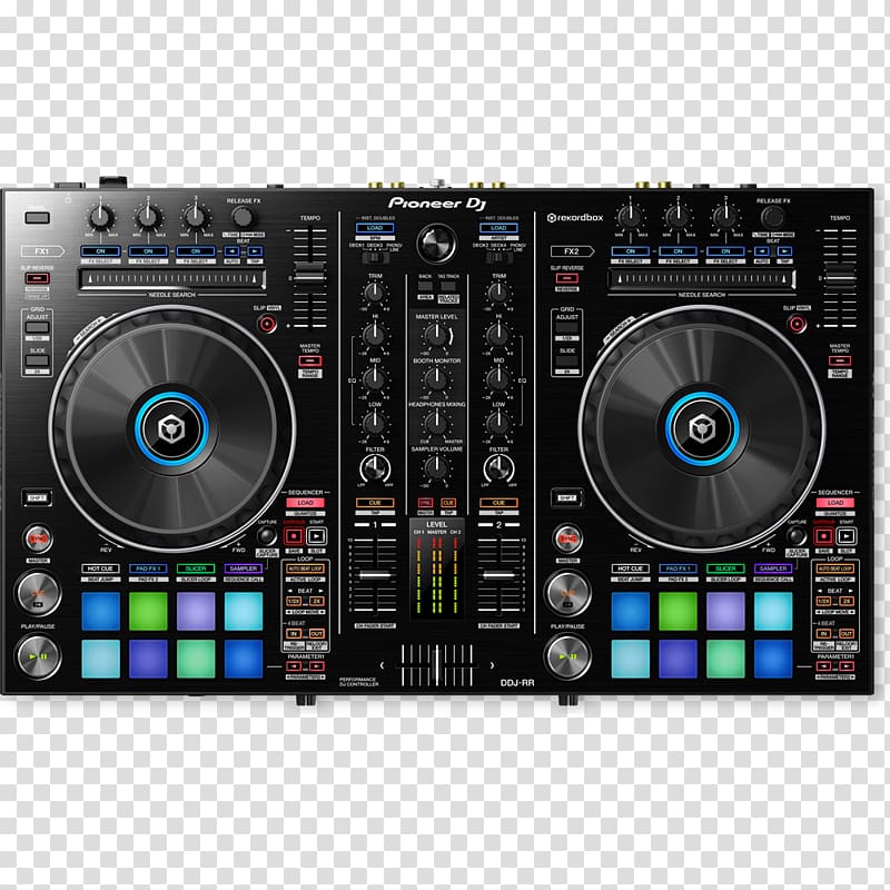 Disc jockey DJ controller Pioneer DJ Audio Mixers Music, 1000 transparent background PNG clipart