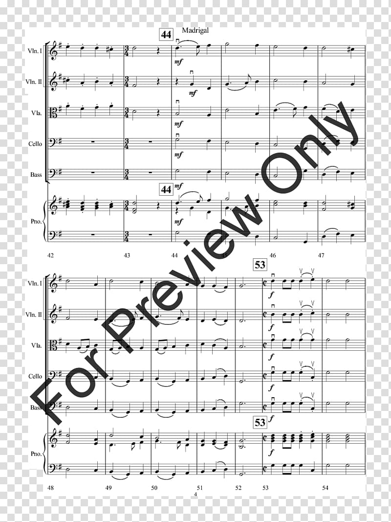 Sheet Music Rey's Theme Violin Fugue in G minor, BWV 578, sheet music transparent background PNG clipart