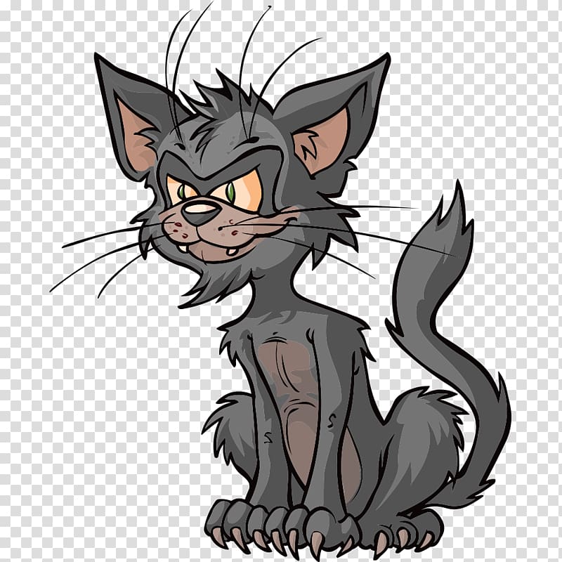 Black cat Kitten Drawing, kitten transparent background PNG clipart