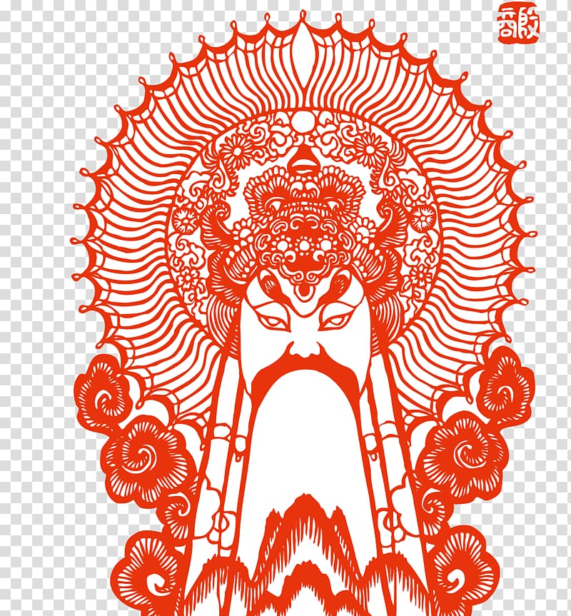 Investiture of the Gods Hailun Budaya Tionghoa Peking opera Chinese paper cutting, Facebook transparent background PNG clipart