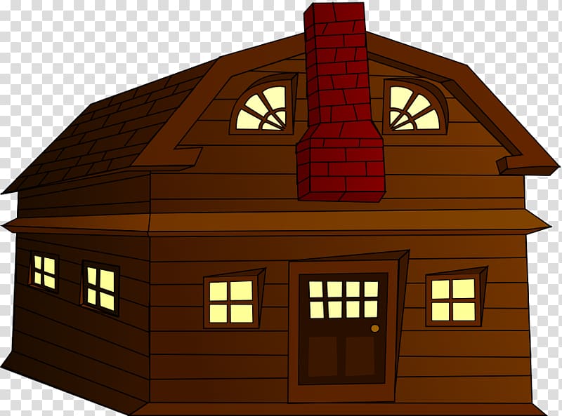 House Wood , Brown House transparent background PNG clipart