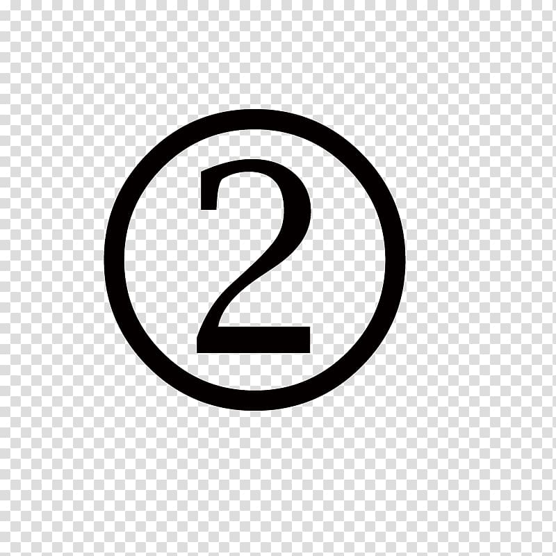 Number , two transparent background PNG clipart