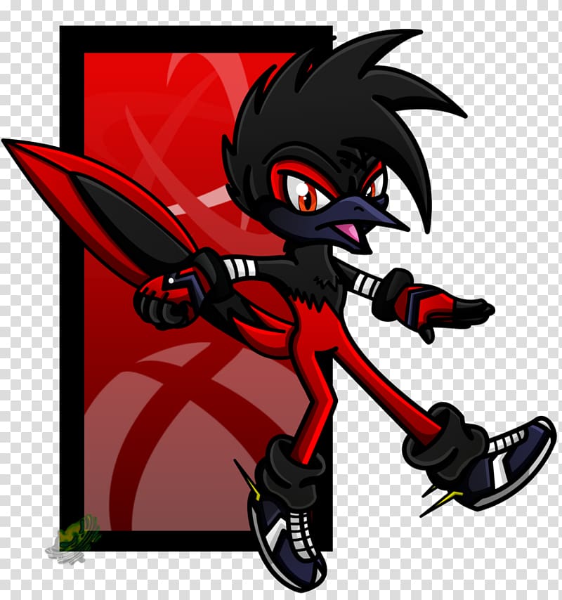 Cartoon Demon Legendary creature Sonic the Hedgehog, roadrunner transparent background PNG clipart