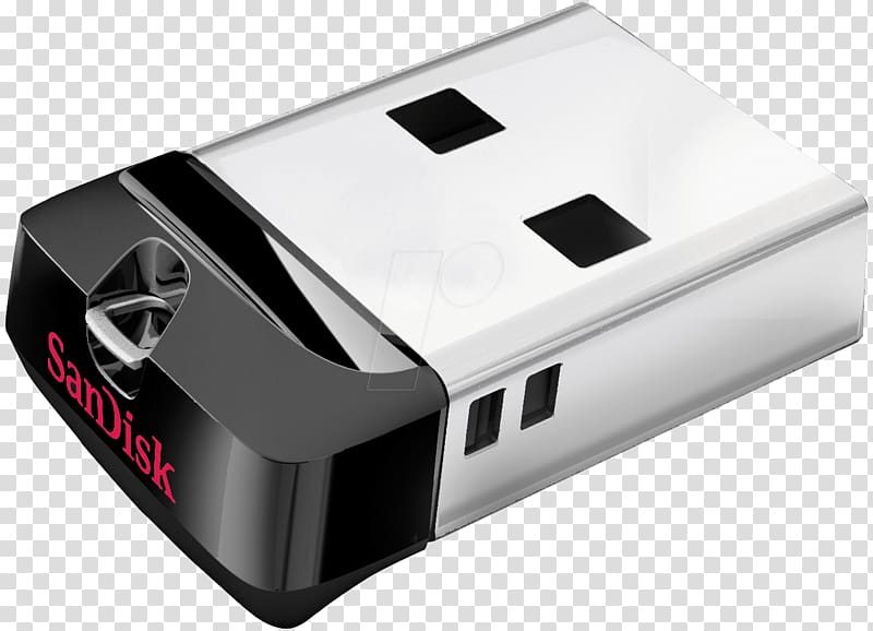 SanDisk Cruzer Fit USB Flash Drives SanDisk Cruzer Blade USB 2.0, USB transparent background PNG clipart