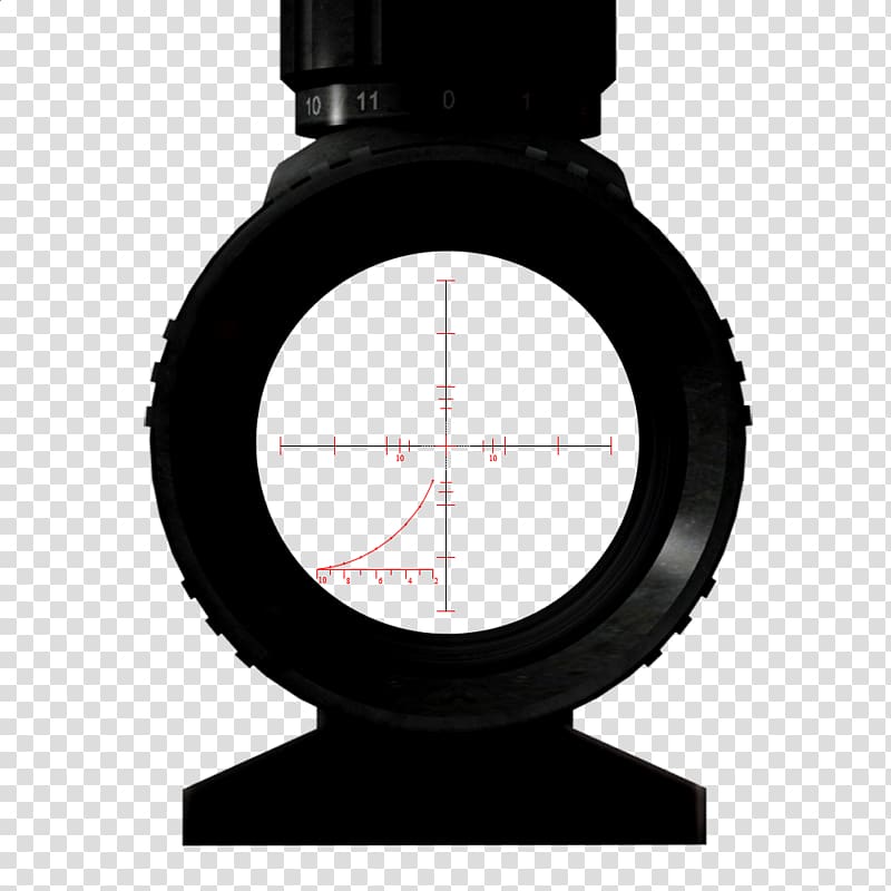 Telescopic sight Reticle Sniper, scopes transparent background PNG clipart