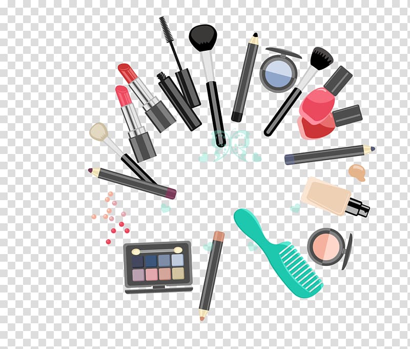 Make-up Eye shadow Paintbrush Pigment Mascara, Creative Makeup Tools transparent background PNG clipart