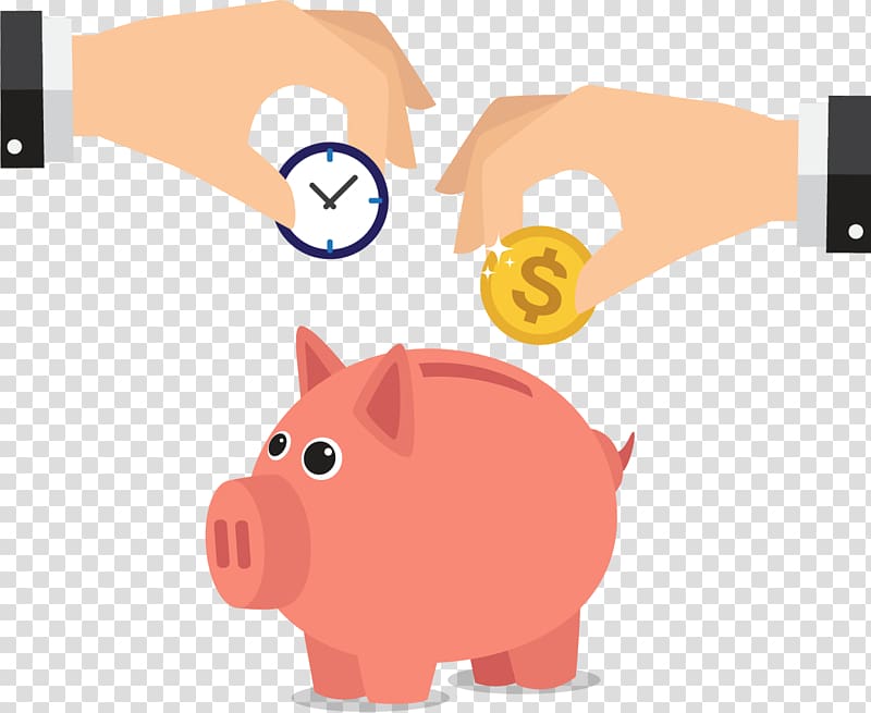 peach piggy coin bank illustration, Piggy bank Saving Money, Pink piggy banks transparent background PNG clipart