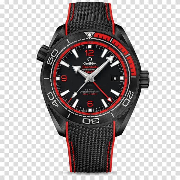 Omega SA OMEGA Seamaster Planet Ocean 600M Co-Axial Master Chronometer Watch, watch transparent background PNG clipart