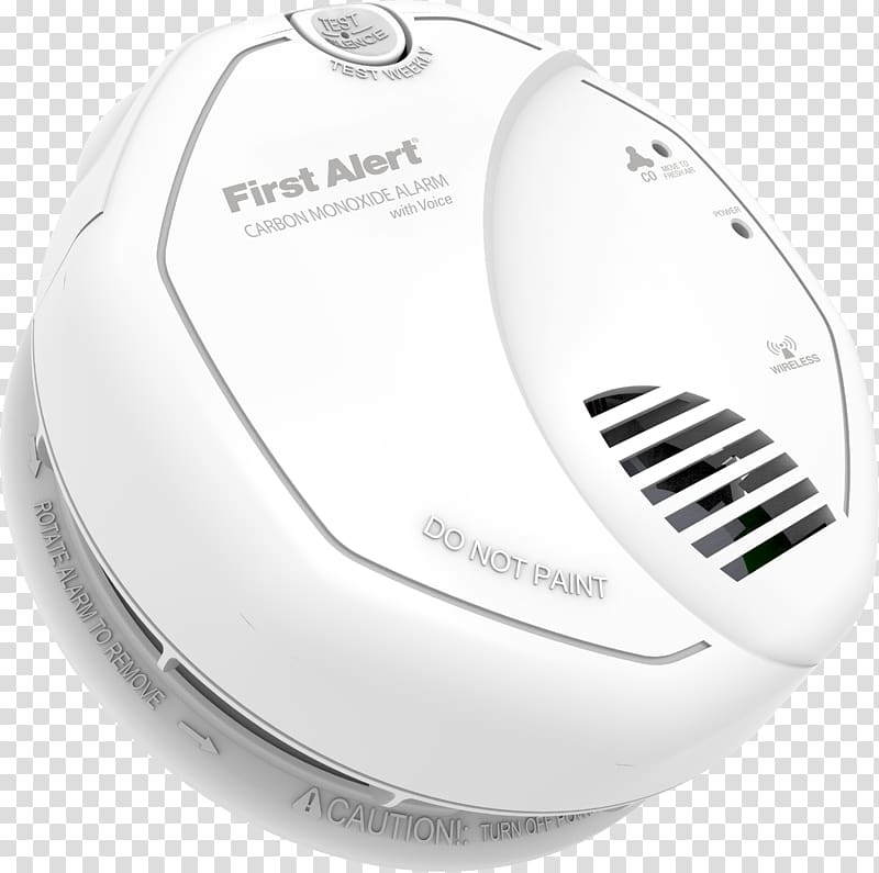 Carbon monoxide detector First Alert Smoke detector Alarm device, Heat Detector transparent background PNG clipart