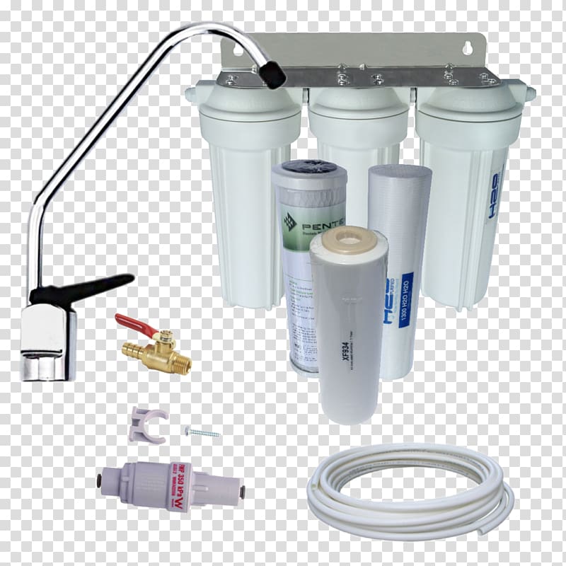 Water Filter Tap Drinking water Industrial wastewater treatment, sink transparent background PNG clipart