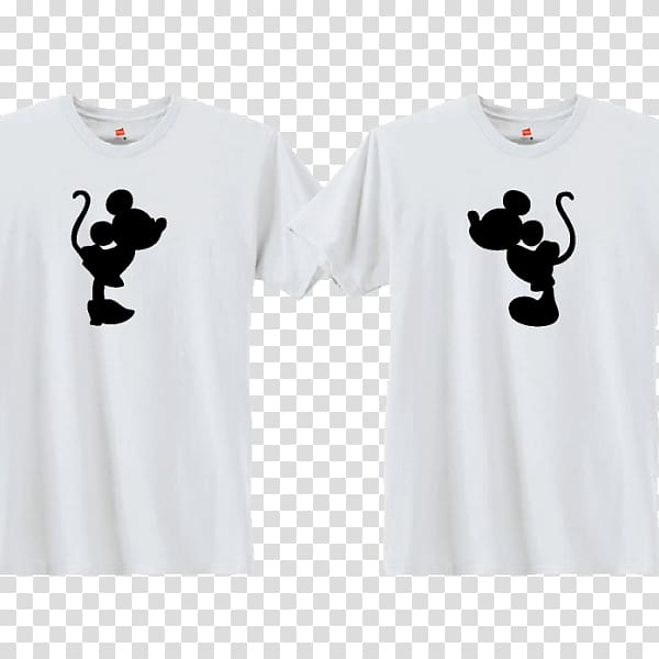 T-shirt Minnie Mouse Mickey Mouse Kiss Bridegroom, T-shirt transparent background PNG clipart