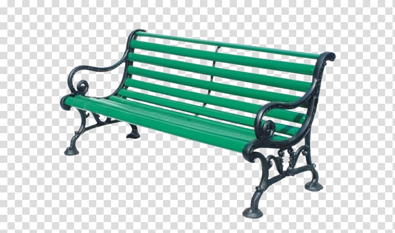 Bench Garden furniture Cast iron Wrought iron, Outdoor Bench transparent background PNG clipart