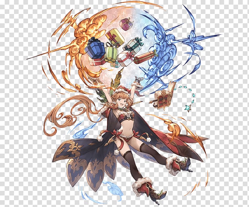 GRANBLUE FANTASY Battle Champs Character, christmas transparent background PNG clipart