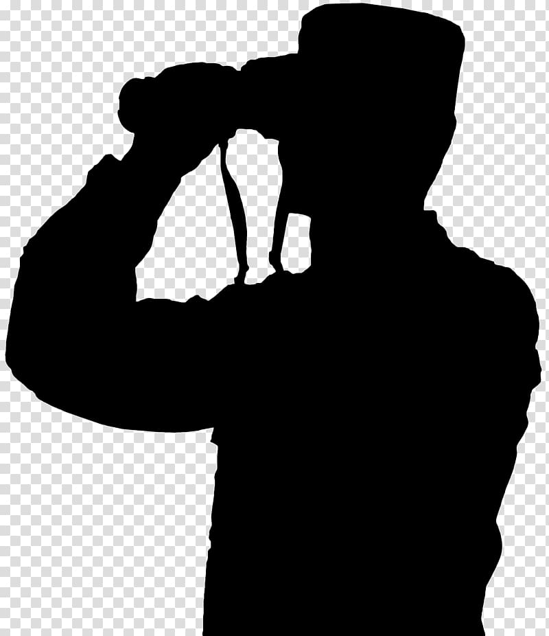 Silhouette Binoculars , military man transparent background PNG clipart
