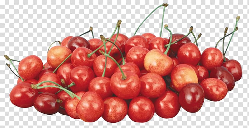 Sweet Cherry Fruit, Red Cherry transparent background PNG clipart