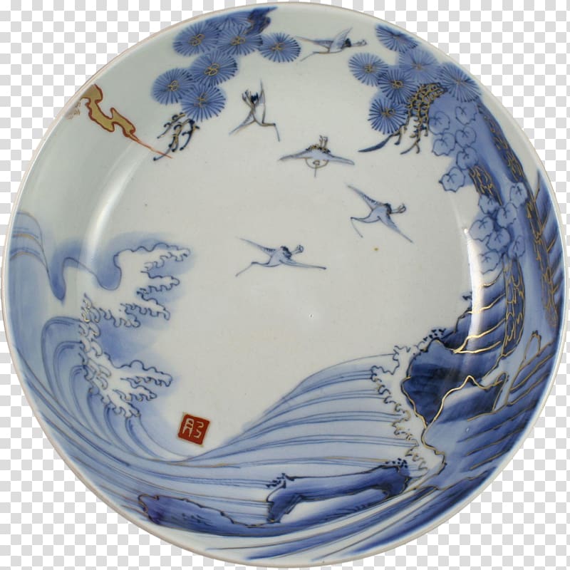 Plate Imari ware Blue and white pottery Ceramic Porcelain, porcelain transparent background PNG clipart