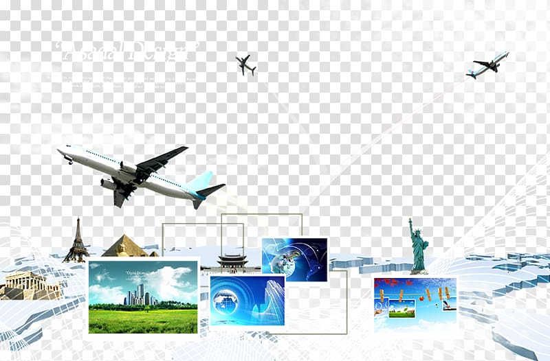 Guangzhou Logistics Airplane Transport, International Vacation transparent background PNG clipart