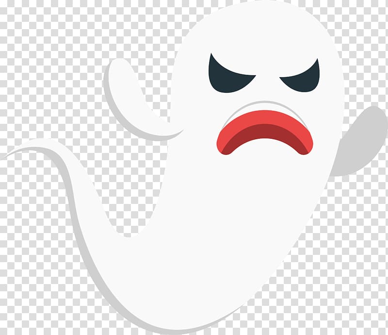 Beak Bird Text Illustration, Horror white ghost transparent background PNG clipart