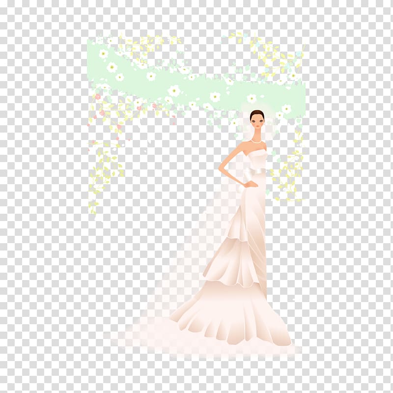 Wedding dress Bride Petal Gown Shoulder, wedding transparent background PNG clipart