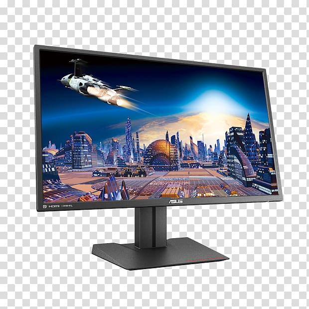 Computer Monitors FreeSync Refresh rate DisplayPort ASUS, Monitor transparent background PNG clipart