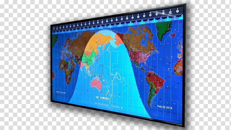 4K resolution Geochron Amateur radio Television, shot from the side transparent background PNG clipart
