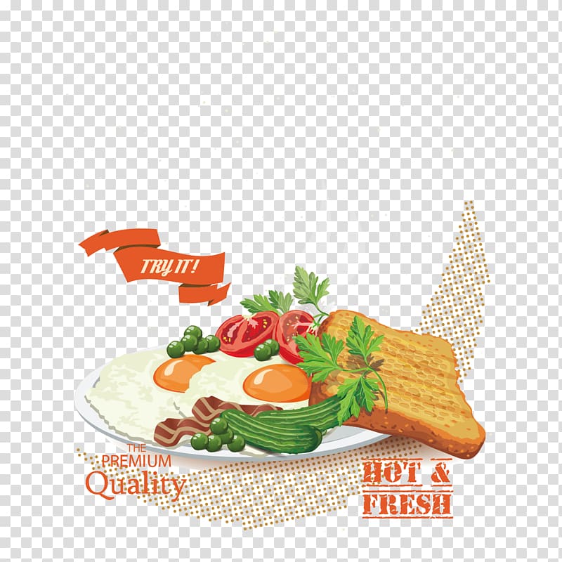 Full breakfast Graphic design Poster, Breakfast transparent background PNG clipart