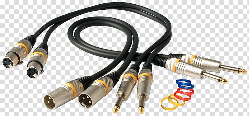 Coaxial cable Network Cables Speaker wire Electrical cable Electrical connector, XLR Connector transparent background PNG clipart
