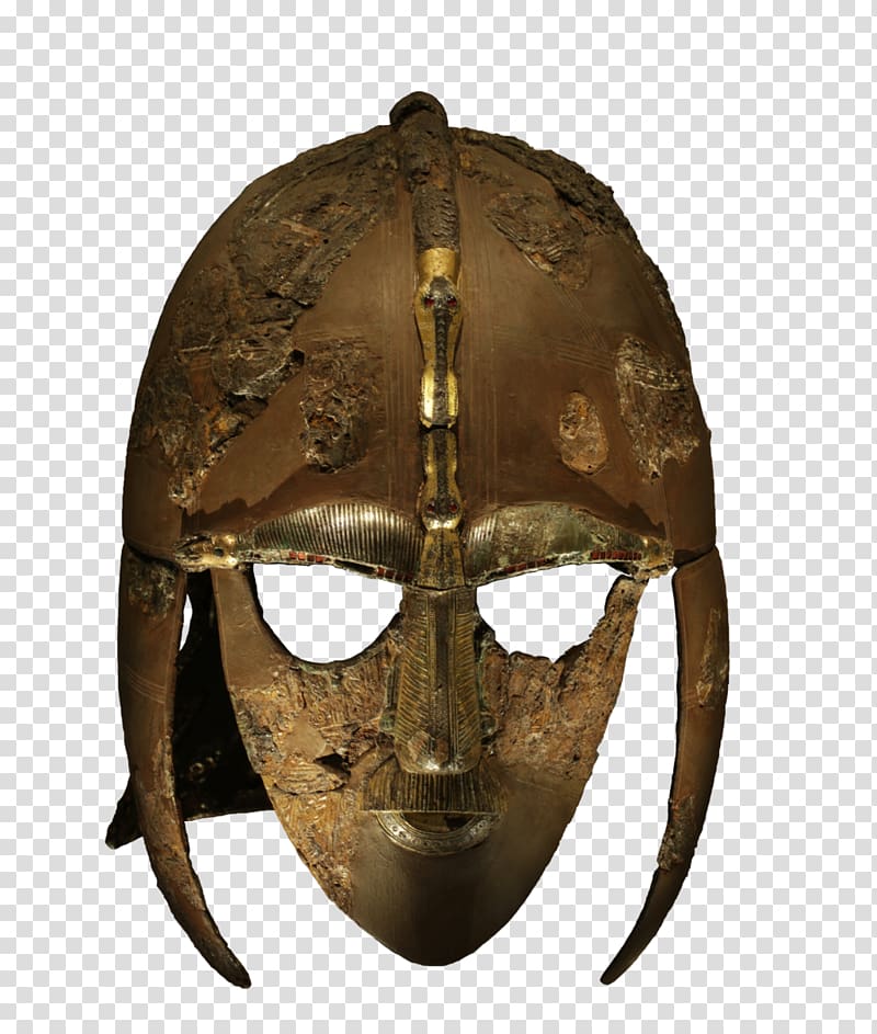 Sutton Hoo helmet British Museum 7th century, knight helmet transparent background PNG clipart