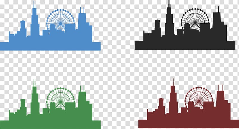 Chicago Skyline Drawing , cityscape transparent background PNG clipart