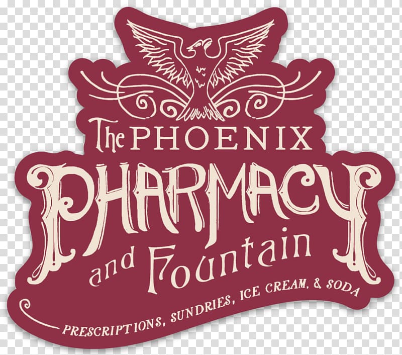 Logo Pharmacy Brand Carbonated water Soda fountain, phoenix transparent background PNG clipart