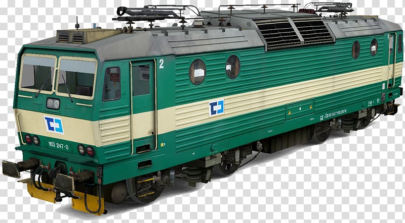 Electric locomotive Rail transport Passenger car Track, 247 transparent background PNG clipart