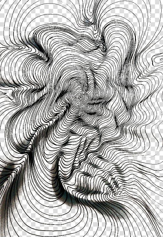 Drawing Artist Pattern, contour line transparent background PNG clipart