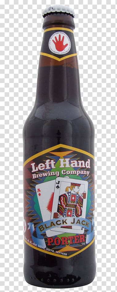 Ale Left Hand Brewing Company Beer bottle Porter, beer transparent background PNG clipart