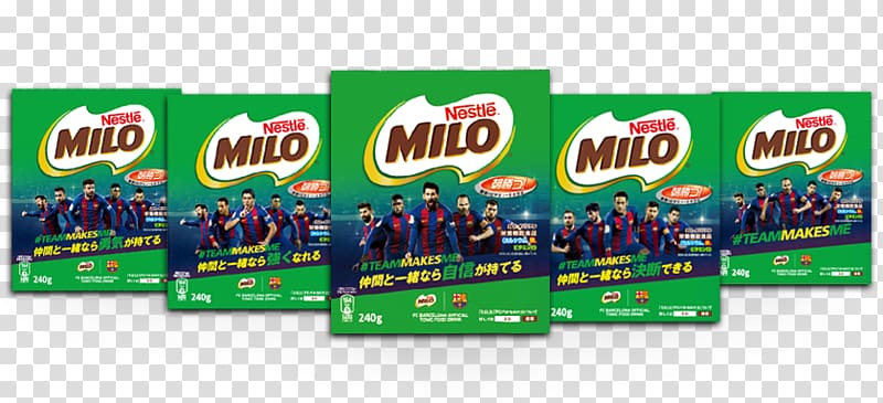 FC Barcelona Milo Originality Receipt Manufacturing, Milo NESTLE transparent background PNG clipart