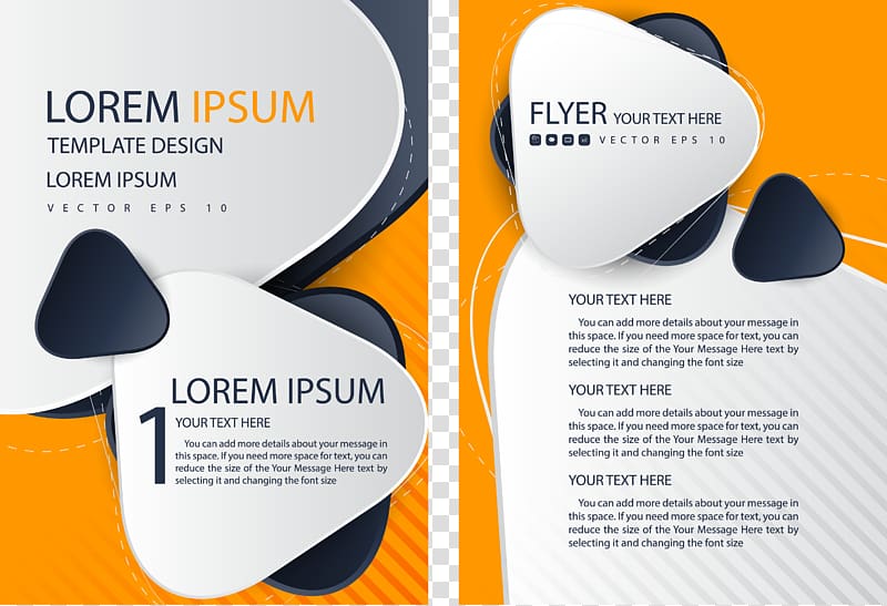 Lorem Ipsum Template Design Flyer Brochure Template Single Page Transparent Background Png Clipart Hiclipart
