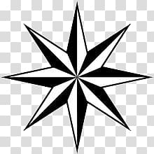 black and white star anise transparent background PNG clipart