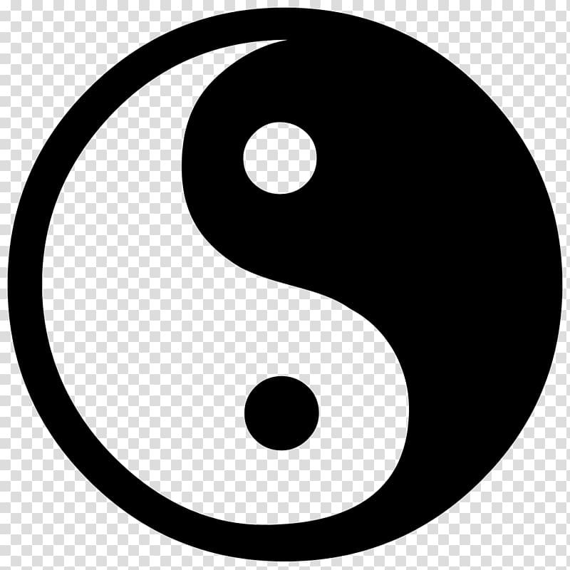 Wall decal Sticker Yin and yang Paper, Yinyang transparent background PNG clipart