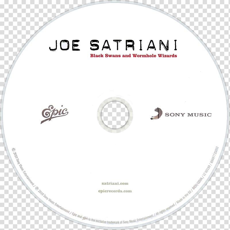 Black Swans and Wormhole Wizards Compact disc Music Album, Joe Satriani transparent background PNG clipart