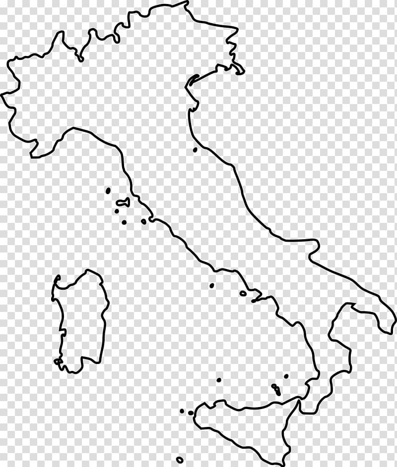 Regions of Italy Blank map Map, italy transparent background PNG clipart