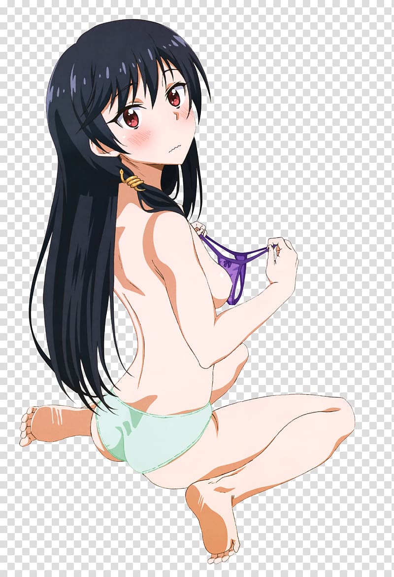 Free download | My First Girlfriend Is a Gal Anime Black hair Panties Bra,  Anime transparent background PNG clipart | HiClipart