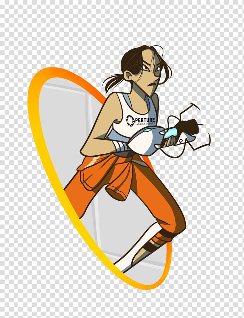 Portal 2 Chell , tip jar drawing transparent background PNG clipart