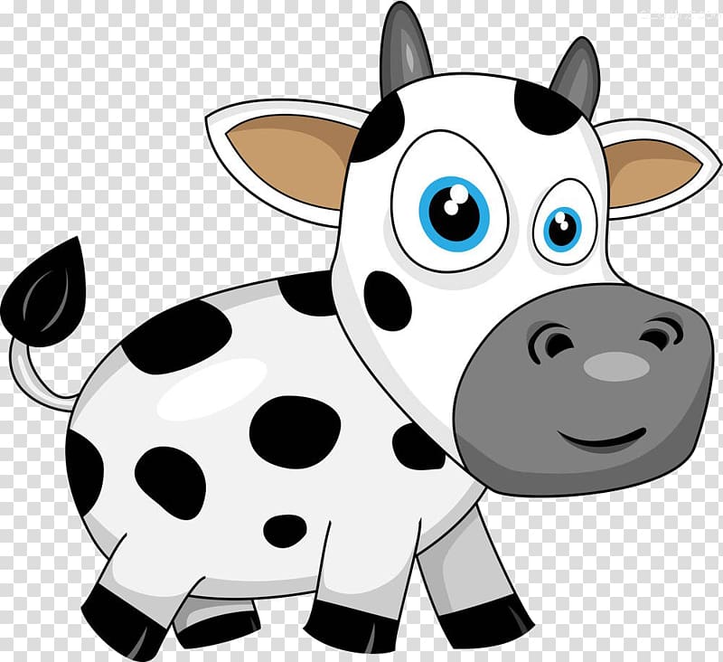 Cattle Calf Drawing Illustration, Cartoon cow material transparent background PNG clipart