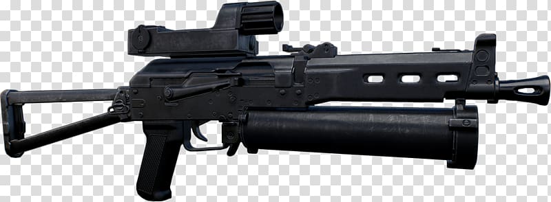 Assault rifle PP-19 Bizon Firearm Trigger Sniper rifle, assault rifle transparent background PNG clipart